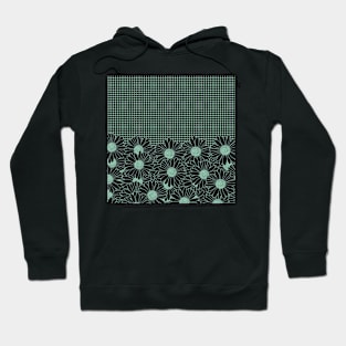 Daisy Grid Mint Green Hoodie